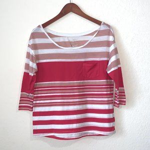 AMERICAN EAGLE | Feather Light Striped Shirt